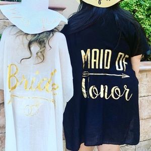 Maid of honor plus size coverup